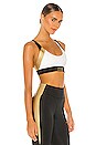 view 2 of 4 SOUTIEN-GORGE DE SPORT INDY in White, Black & Metallic Gold