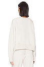 view 3 of 4 NSW Plush Crop Crew Sweatshirt in Light Bone