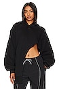 view 1 of 5 Oversized Asymmetrical Hoodie in Black