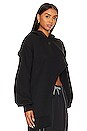 view 2 of 5 Oversized Asymmetrical Hoodie in Black