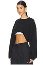 view 2 of 4 CACHE-ÉPAULES OVERSIZED SPORTSWEAR in Black & Sail