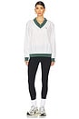 view 4 of 5 ESSENTIAL 스웨터 in Sail & Vintage Green