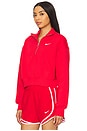 view 2 of 4 NSW Phoenix 1/2 Zip Cropped Sweatshirt in University Red & Sail