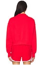 view 3 of 4 NSW Phoenix 1/2 Zip Cropped Sweatshirt in University Red & Sail