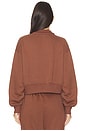 view 3 of 4 Phoenix Fleece Crop Quarter Zip Sweatshirt in Fauna Brown