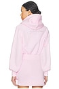 view 1 of 7 Loose Cropped Full Zip Hoodie in Pink Foam