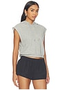 view 2 of 5 TOP DE MANGA CORTA PARA MUJER WOMEN'S SHORT-SLEEVE TOP in Dark Grey Heather