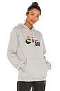 view 2 of 5 BeTrue NRG Pullover Hoodie in Dark Grey Heather, Multicolor & Black