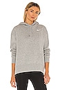 view 1 of 4 NSW Fleece Everyday Essentials Hoodie in Dark Heather Grey & White