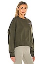 view 2 of 4 NSW Crew Fleece Sweatshirt in Cargo Khaki