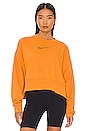 view 1 of 4 Fleece Crewneck in Light Curry & Pearl White
