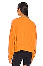 view 3 of 4 Fleece Crewneck in Light Curry & Pearl White