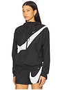 view 4 of 6 Woven UV Protection Full-Zip Logo Track Jacket in Black & White