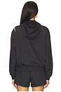 view 5 of 6 Woven UV Protection Full-Zip Logo Track Jacket in Black & White