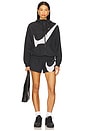view 6 of 6 Woven UV Protection Full-Zip Logo Track Jacket in Black & White