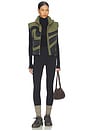 view 5 of 5 GILET in Medium Olive & Black