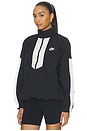 view 3 of 6 Women's Oversized Jacket in Black & Chalk