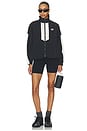 view 5 of 6 Women's Oversized Jacket in Black & Chalk