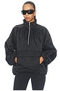 view 1 of 5 Satin Anorak Jacket in Black