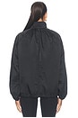 view 4 of 5 Satin Anorak Jacket in Black