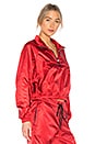 view 2 of 4 Lab NRG Satin Anorak Jacket in Gym Red & Black
