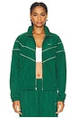 view 1 of 5 CHAQUETA CON CREMALLERA COMPLETA WINDRUNNER in Gorge Green & Sail