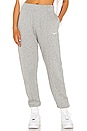 view 1 of 4 NSW Fleece Everyday Essentials Pant in Dark Heather Grey & White