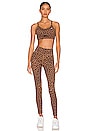 view 4 of 4 Leopard Foil Legging in Archaeo Brown