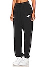 view 3 of 5 NSW Club Fleece Oversized Sweatpant in Black & White