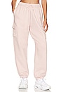 view 1 of 5 NSW Fleece Cargo Pant in Pink Oxford