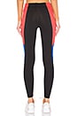 view 3 of 4 NSW Legasee Legging in Black, Ember, Royal & White