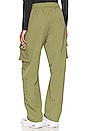 view 4 of 5 NSW Essential High Rise Cargo Pant in Alligator & White