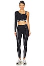 view 5 of 6 Go High Rise 7/8 Reflective Leggings in Black