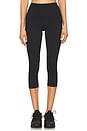 view 1 of 6 High Waisted Crop Leggings in Black