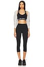view 5 of 6 High Waisted Crop Leggings in Black