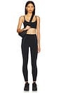 view 5 of 6 High Waisted 7/8 Leggings in Black & Navy
