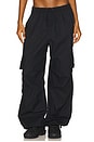view 1 of 6 PANTALON CARGO in Black & White