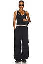 view 5 of 6 PANTALON CARGO in Black & White