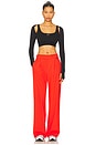 view 5 of 6 Dri-fit High Waisted Loose Wide Leg Pant in Picante Red & Mystic Red