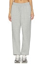 view 1 of 6 High Waisted Oversized Sweatpant in Dark Grey Heather & Sail