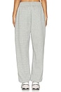 view 4 of 6 High Waisted Oversized Sweatpant in Dark Grey Heather & Sail
