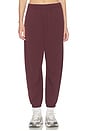 view 1 of 6 PANTALON in Burgundy Crush & White