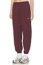 view 3 of 6 PANTALON in Burgundy Crush & White