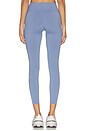 view 4 of 6 Medium Support High Waisted 7/8 Legging in World Indigo & Celestine Blue