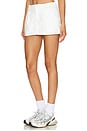 view 3 of 6 Canvas Low Rise Mini Skirt in Summit White & Phantom