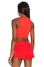 view 3 of 4 Aero Swift Crop Top in Bright Crimson