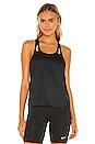 view 1 of 4 Miler Racer Tank in Black & Reflective Silver