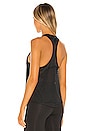 view 3 of 4 Miler Racer Tank in Black & Reflective Silver