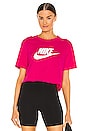 view 1 of 4 W NSW Tee Essntl Crp Icn Fireberry/White in Fireberry/White