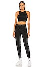 view 5 of 5 NK Mesh Inset Crop Top in Black